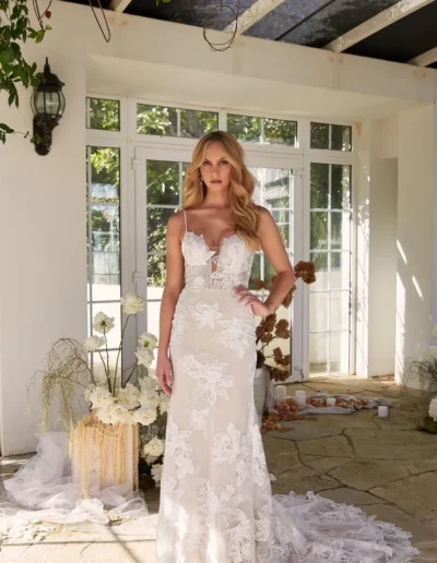 Daria Botanical Lace Wedding Dress by Madi Lane